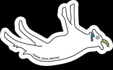 画像をギャラリービューアに読み込む, Sticker ステッカー "Over caffeinated dancing goat"
